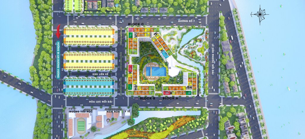 Mặt bằng nhà phố City Gate 3