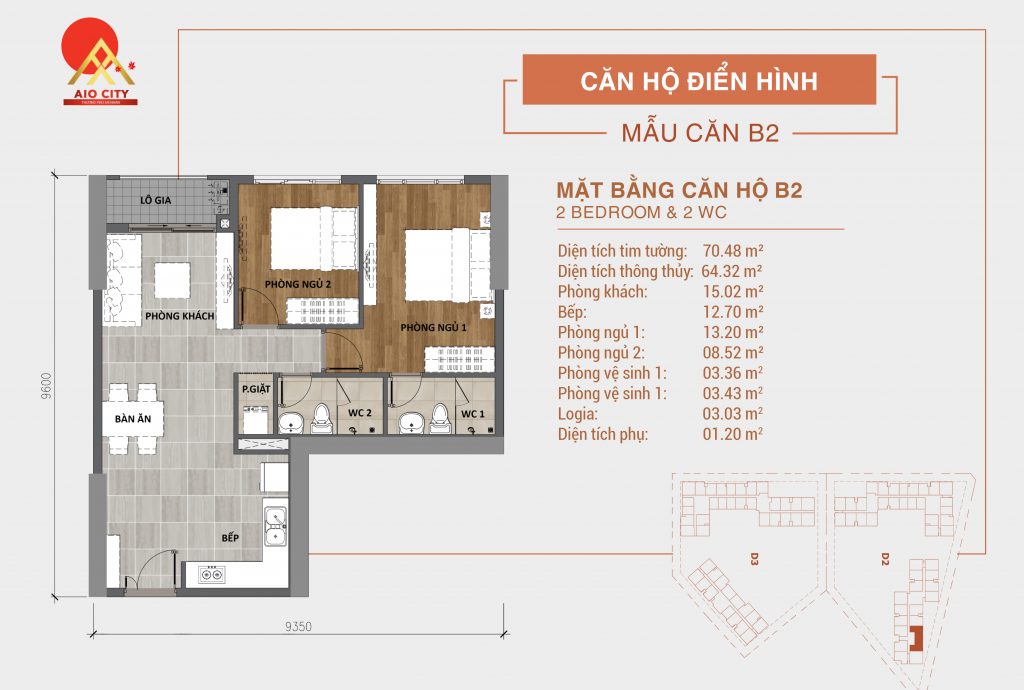 mặt bằng dự án căn hộ chung cư Aio City Bình Tân
