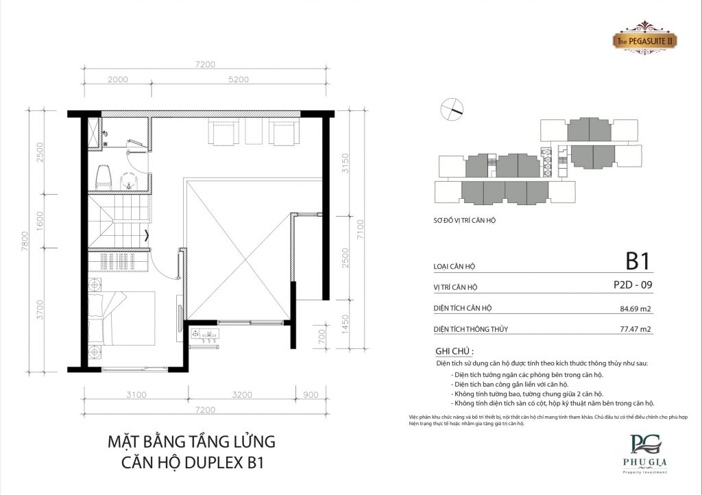 Mặt bằng chung cư Pegasuite 2