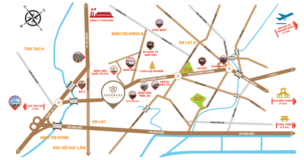 Vị trí dự án Imperial Place