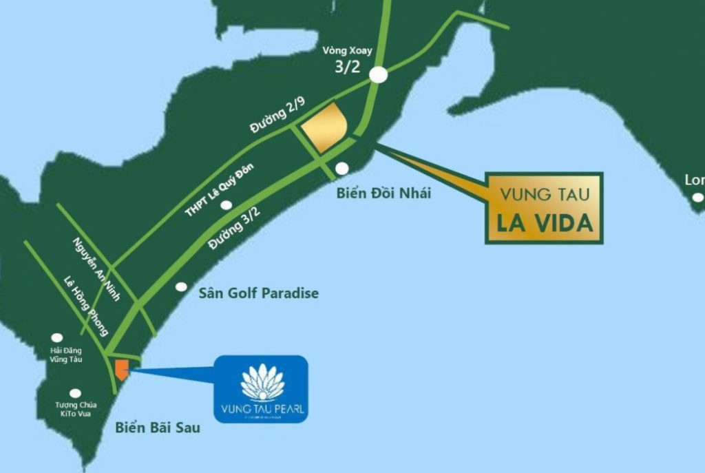 Vị trí khu dân cư La Vida Residences Vũng Tàu chủ đầu tư Hưng Thịnh Land