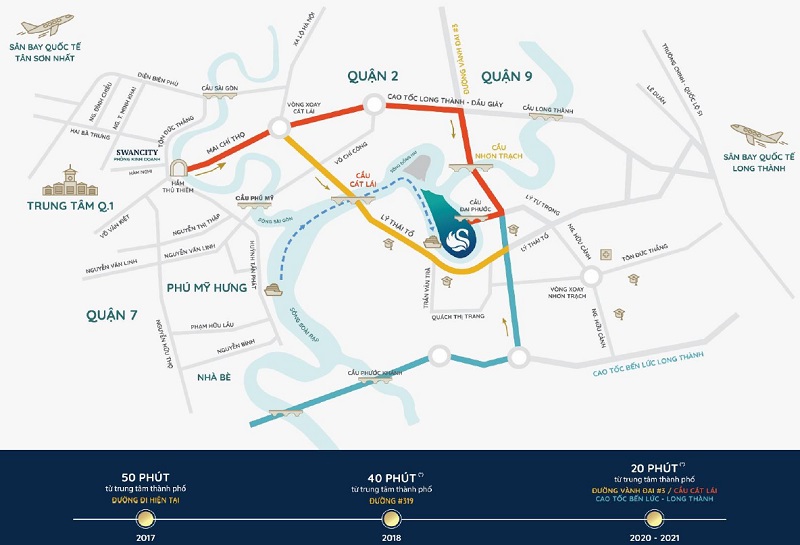 Vị trí dự án Swan Bay Đảo Đại Phước