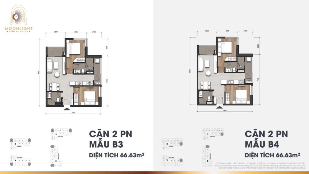Thiết kế căn hộ Moonlight Centre Point - Saigon West Hưng Thịnh Land