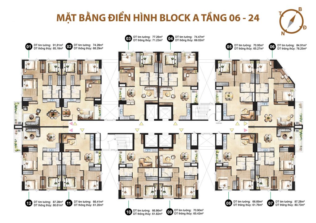 Thiết kế dự án căn hộ Paris Hoàng Kim