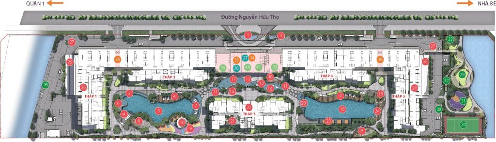 Mặt bằng dự án căn hộ chung cư Celesta Rise Nhà Bè