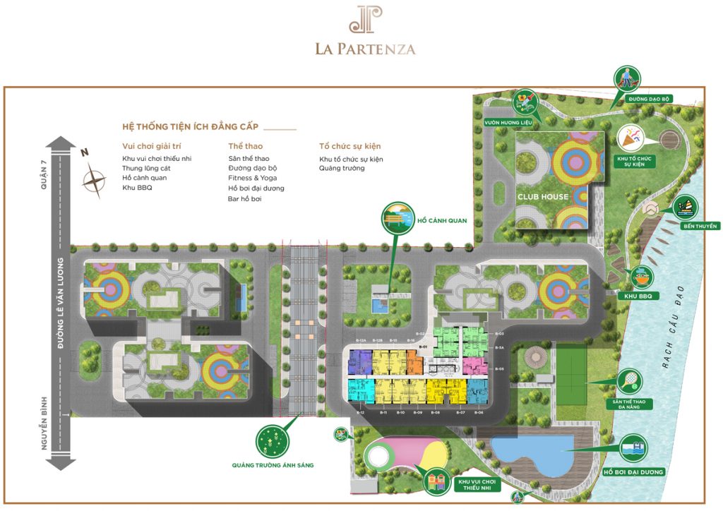 Mặt bằng dự án La Partenza Nhà Bè