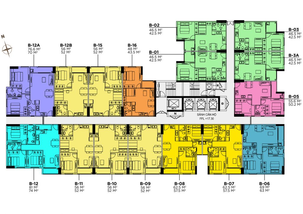 Mặt bằng dự án La Partenza Nhà Bè