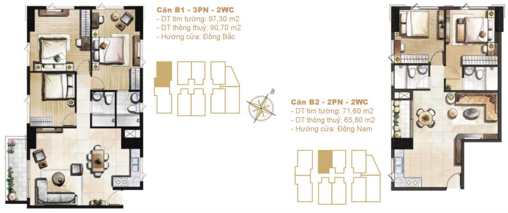 Thiết kế căn hộ Paris Hoàng Kim quận 2