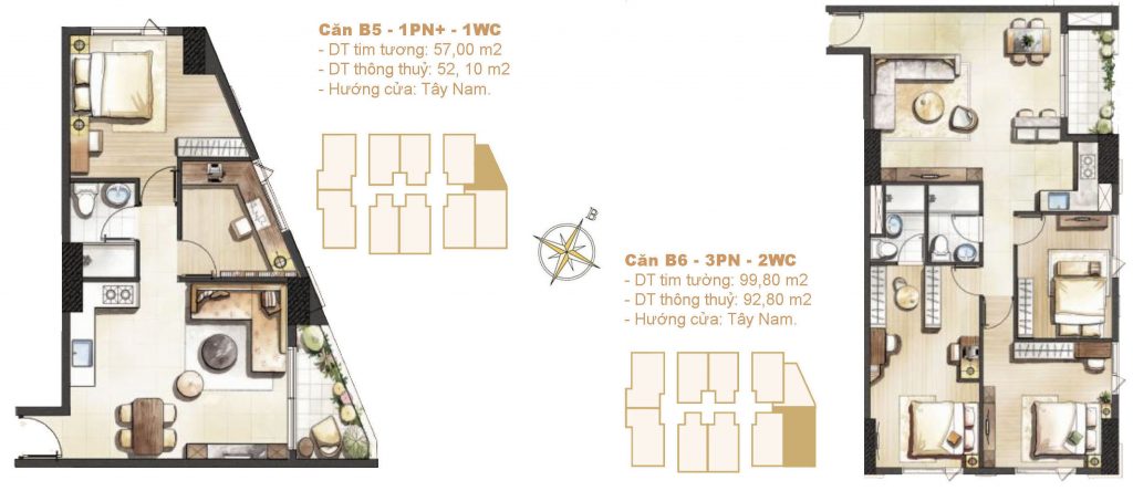 Thiết kế căn hộ Paris Hoàng Kim quận 2