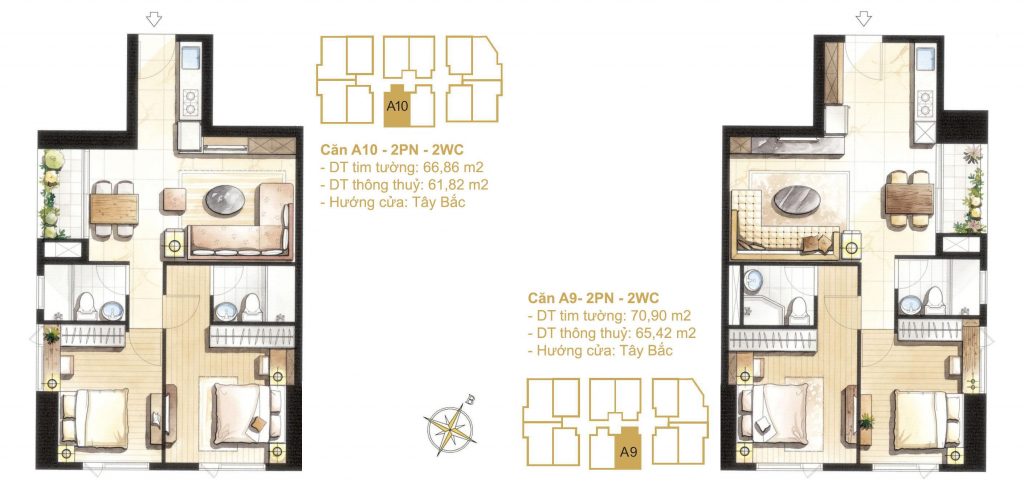 Thiết kế căn hộ Paris Hoàng Kim quận 2