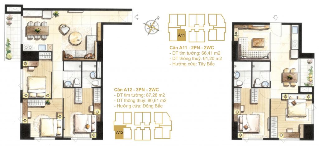 Thiết kế căn hộ Paris Hoàng Kim quận 2