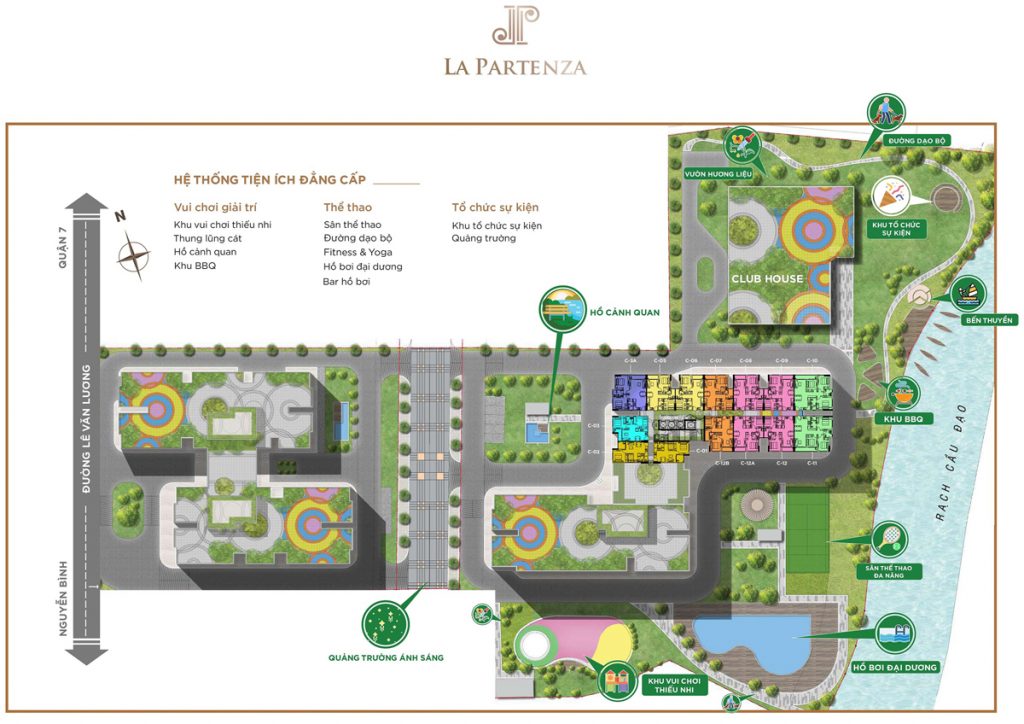 Mặt bằng dự án La Partenza Nhà Bè