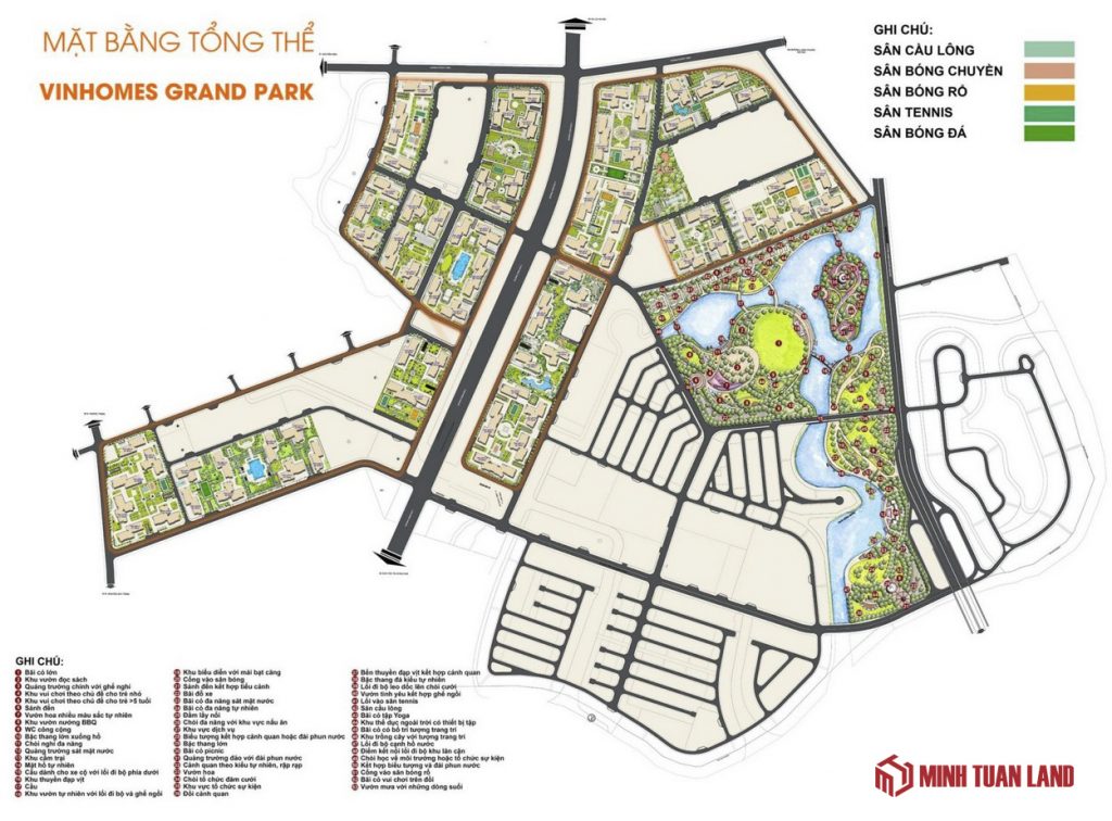 Tiện ích phân khu The Rainbow Vinhomes Grand Park