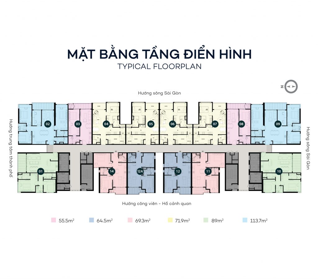 Mặt bằng chung cư Sky 89 quận 7 chủ đầu tư An Gia Group