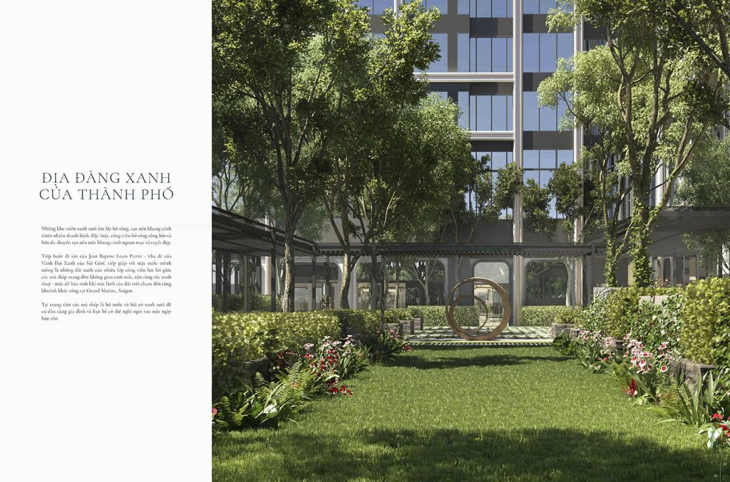 Tiện ích dự án căn hộ chung cư Grand Marina Sai gon Quận 1 Đường Nguyễn Hữu Cảnh chủ đầu tư Masterise Homes