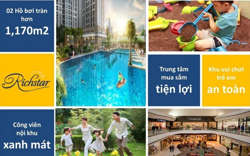 Tiện ích căn hộ chung cư Richstar