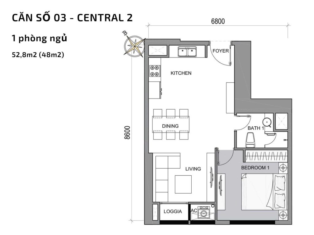 Thiết kế căn hộ The Central Vinhomes Central Park Tân Cảng