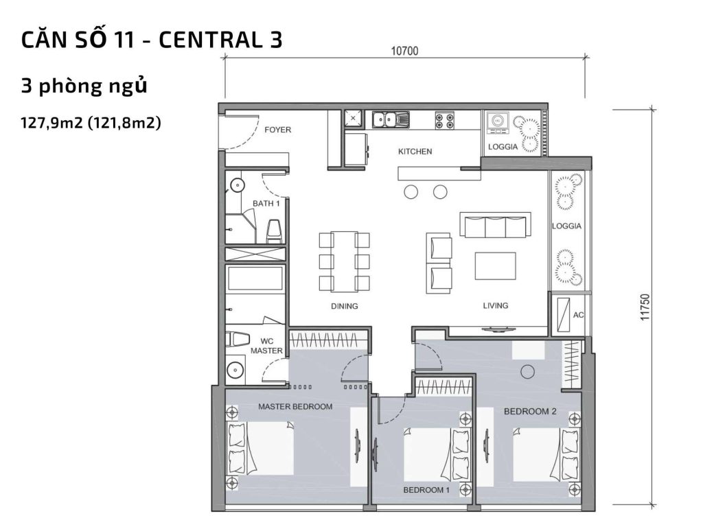 Thiết kế dự án căn hộ chung cư The Central Vinhomes Central Park Tân Cảng