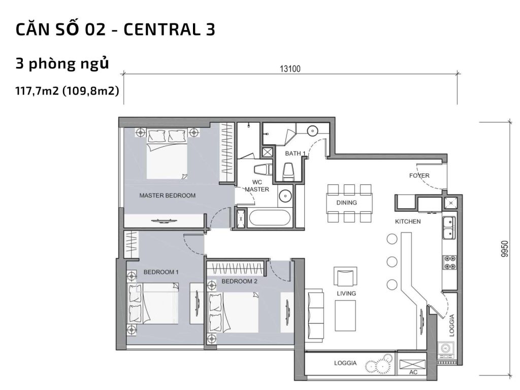 Thiết kế dự án căn hộ chung cư The Central Vinhomes Central Park Tân Cảng