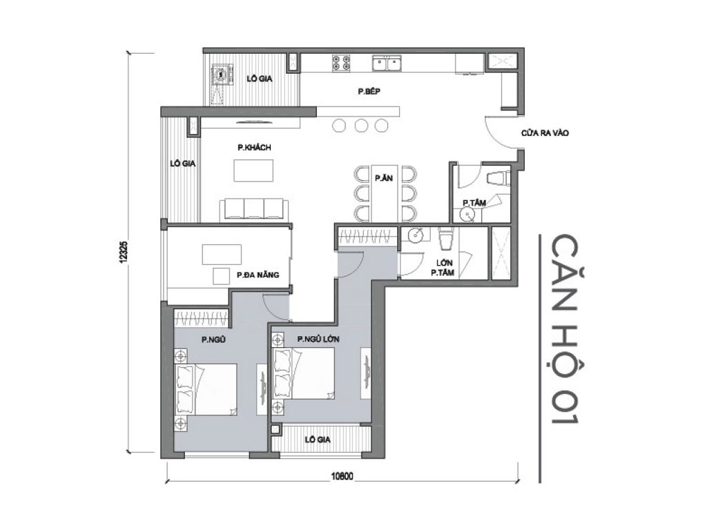 Thiết kế dự án căn hộ chung cư Vinhomes Central Park Tân Cảng