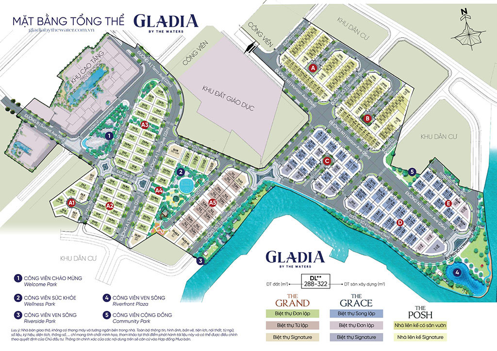 Thông Tin Dự án Gladia By The Waters Khang Điền