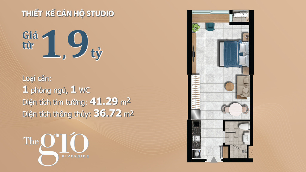 Thiết Kế Căn Hộ The Gió Riverside 3