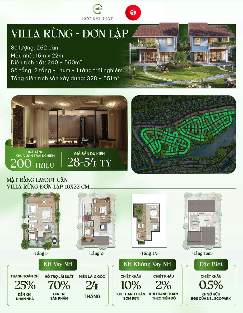 Thiết Kế Biệt Thự Rừng Retreat Forest