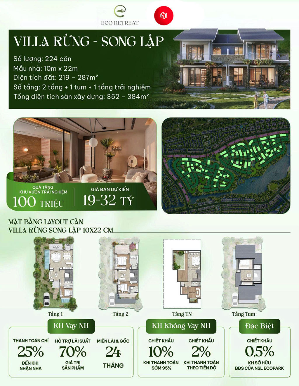 Thiết Kế Biệt Thự Rừng Retreat Forest