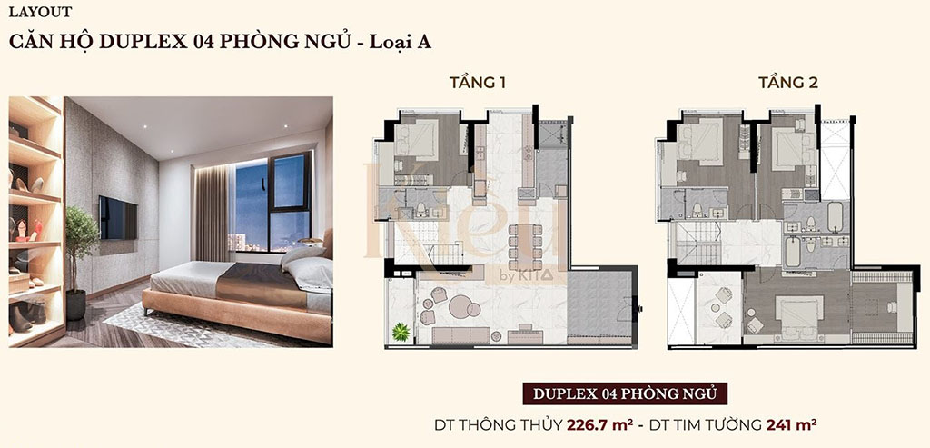 Thiết Kế Duplex Dự án Căn Hộ Chung Cư Kiều By Kita