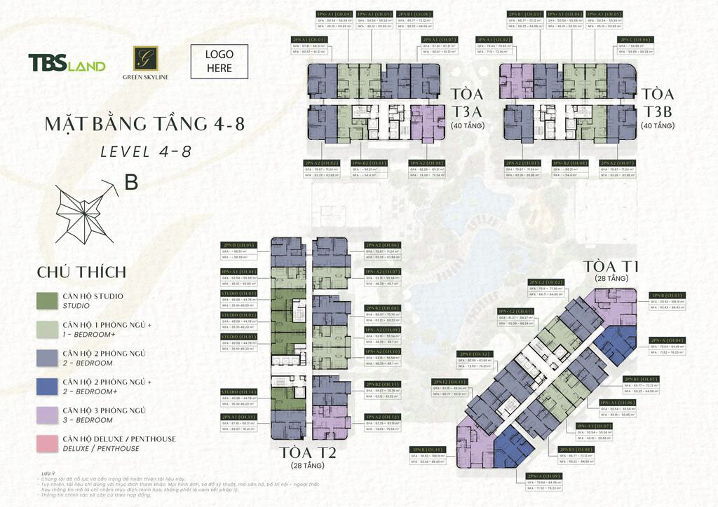 Mặt Bằng Green Skyline