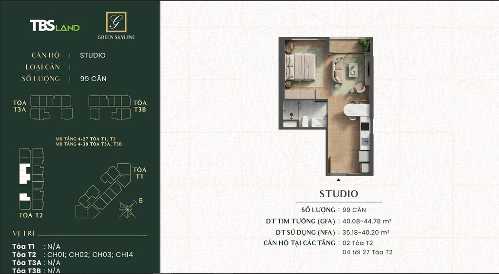 Thiết Kế Căn Hộ Green Skyline 4