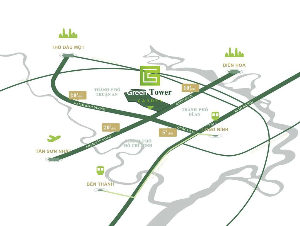 Vị Trí Green Skyline Dĩ An