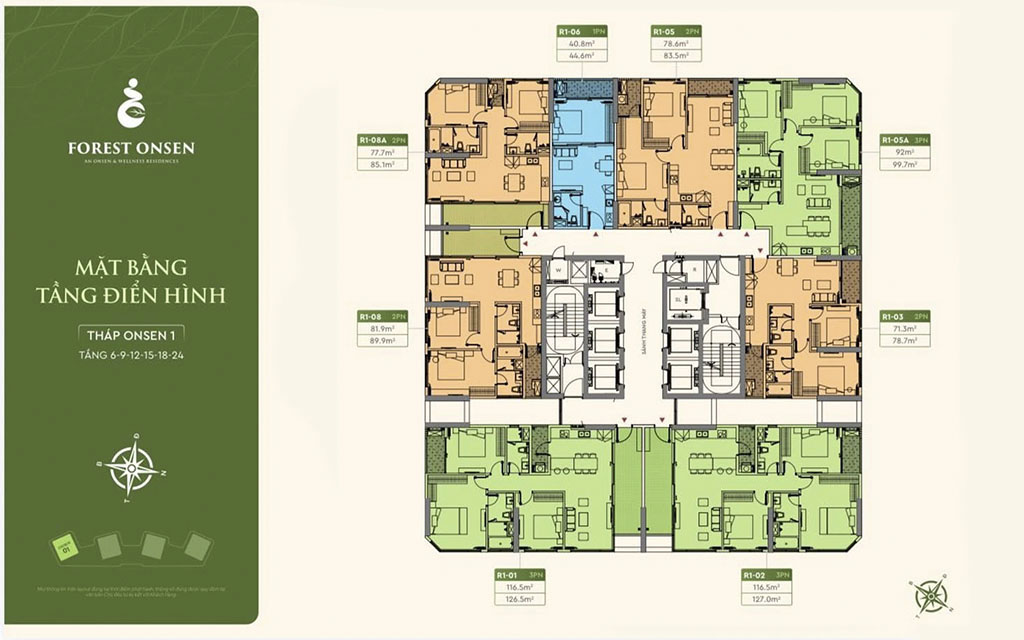 Mặt Bằng Forest Onsen Eco Retreat Long An