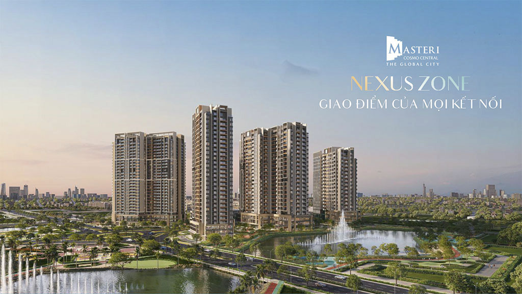 Phối cảnh thiết kế phân khu căn hộ hạng sang Nexus Zone The Global City