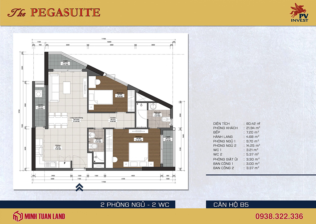 Thiết kế chung cư The Pegasuite quận 8