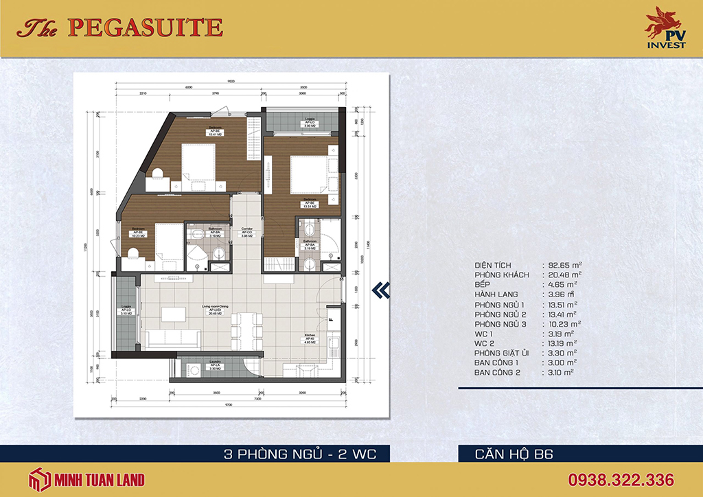 Thiết kế chung cư The Pegasuite quận 8