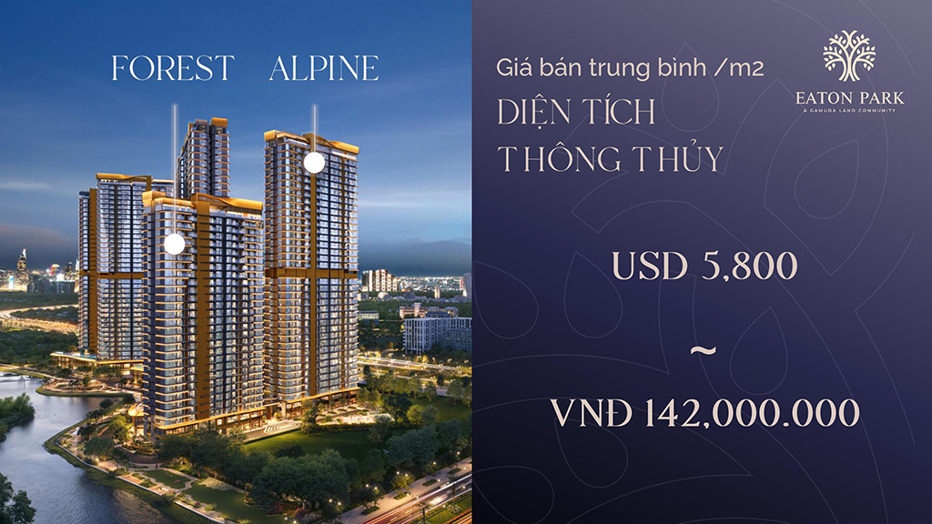 Giá Bán Eaton Park Giai đoạn 2 Toà A1 A2