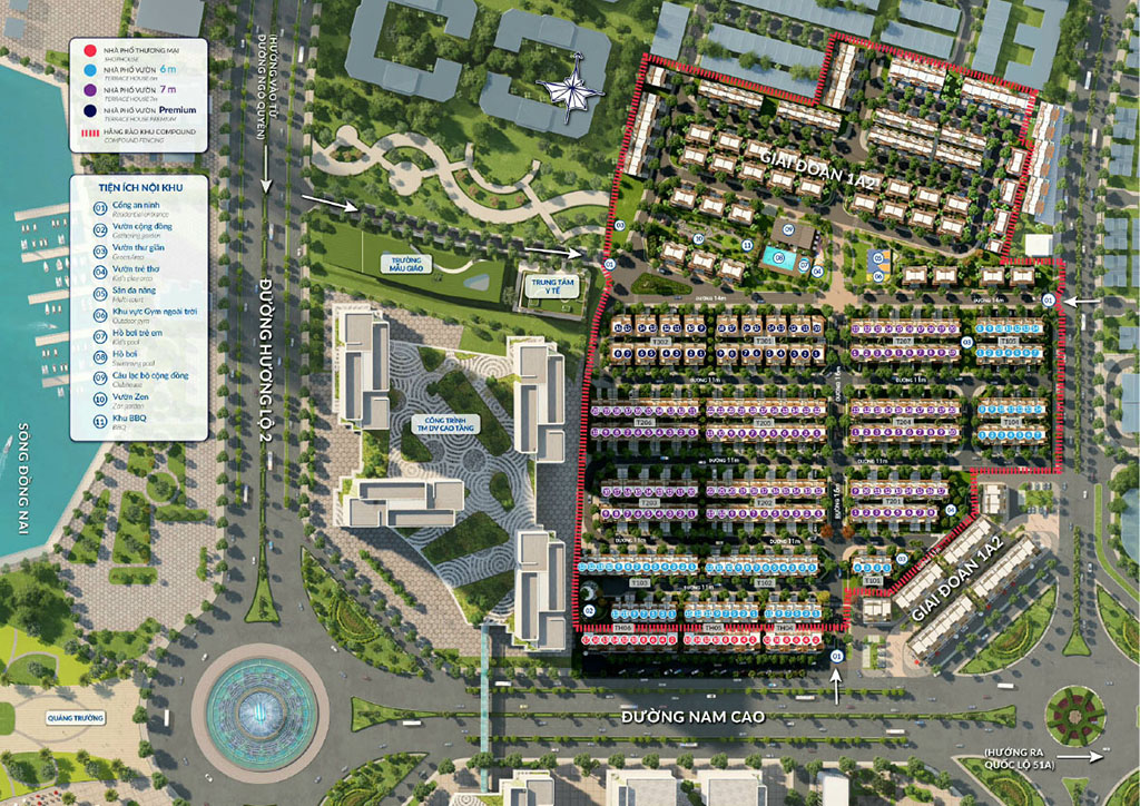 Mặt bằng điển hình Izumi City Biên Hòa Đồng Nai