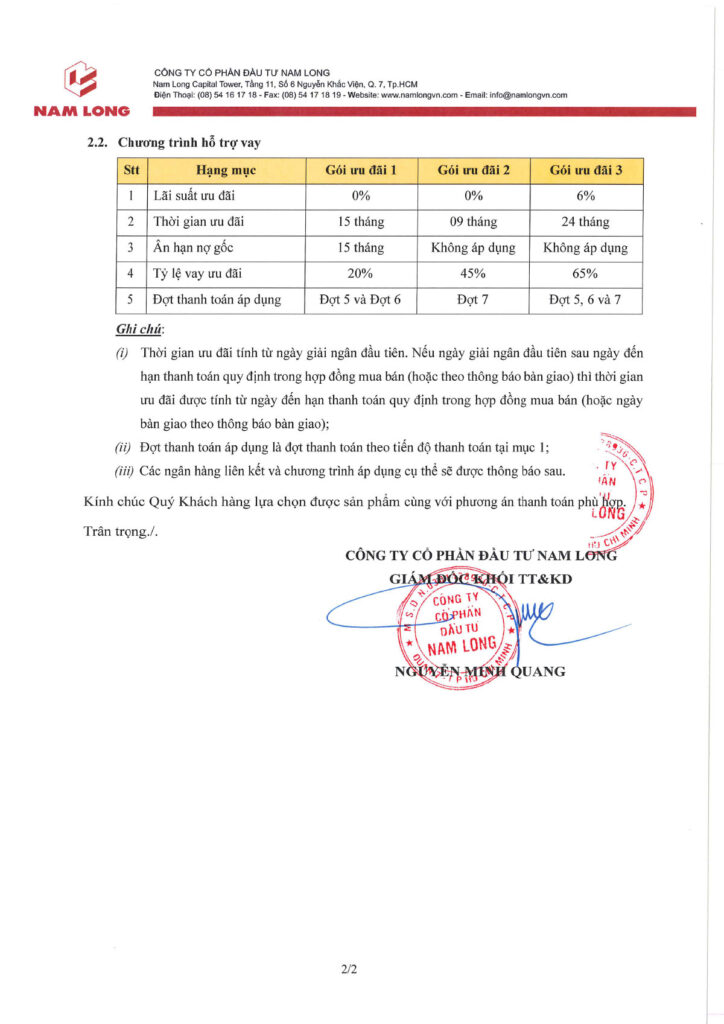 Lịch Thanh Toán Izumi City Biên Hòa Đồng Nai1