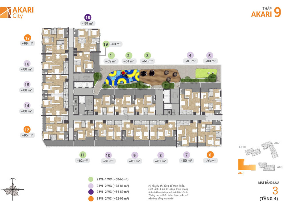 Mặt Bằng Akari City Giai đoạn 2 0