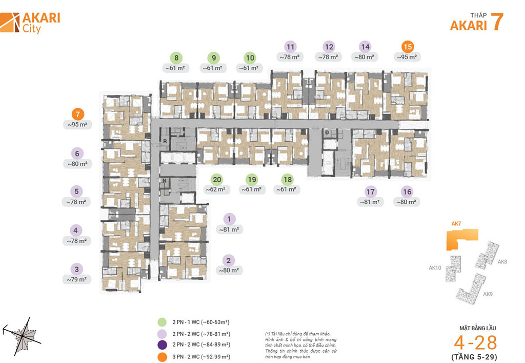 Mặt Bằng Akari City Giai đoạn 2 1