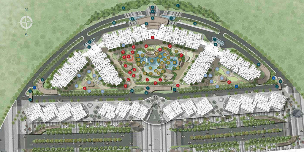 Mặt Bằng Phân Khu Diamond Centery Celadon City Tân Phú