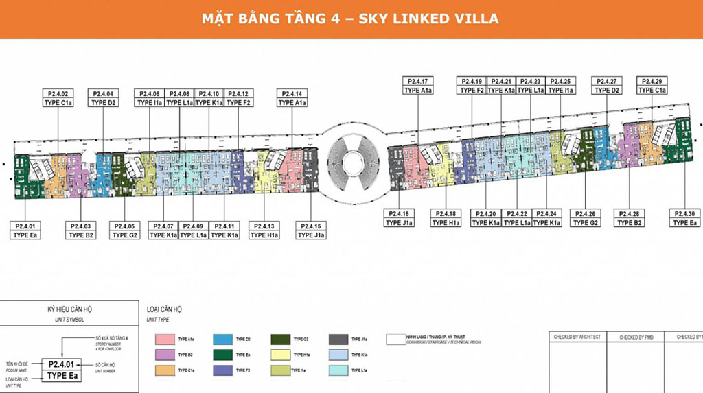 Mặt Bằng Thiết Kế Căn Hộ Sky Linked Villa Celadon City Tân Phú