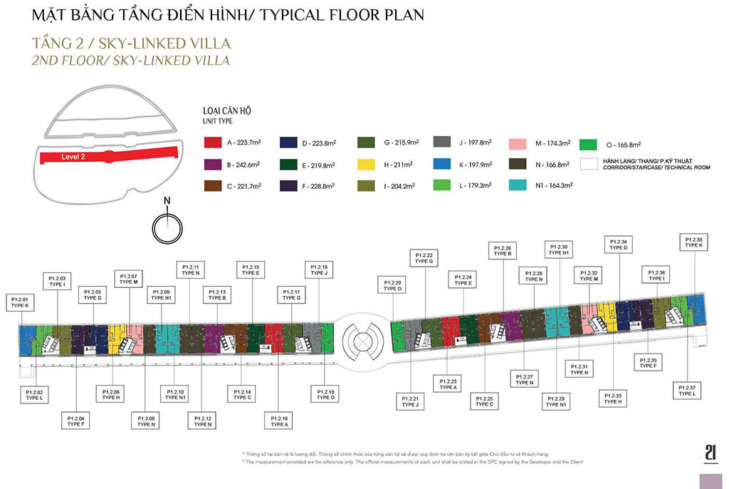 Mặt Bằng Căn Hộ Sky Linked Villa Celadon City Tân Phú