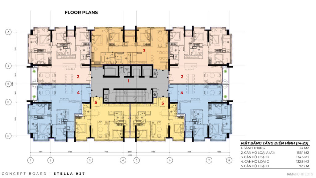 Mặt bằng căn hộ chung cư Stella Residence Trần Hưng Đạo