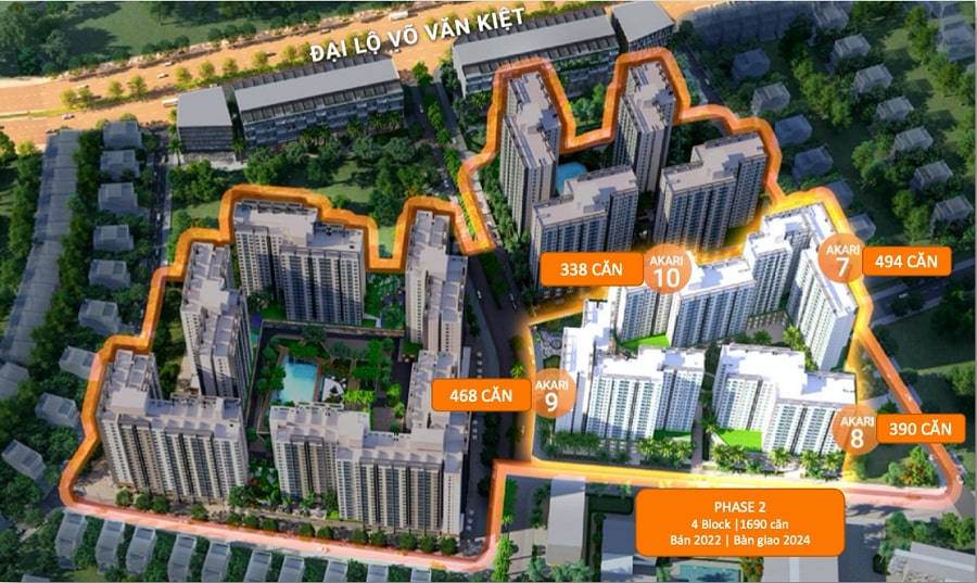 Mặt Bằng điển Hình Akari City Giai đoạn 2 0