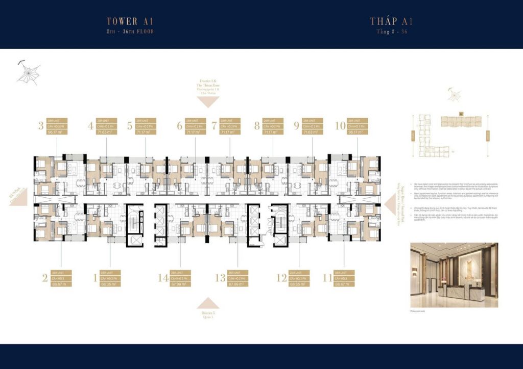 Mặt bằng dự án The Grand Manhattan quận 1