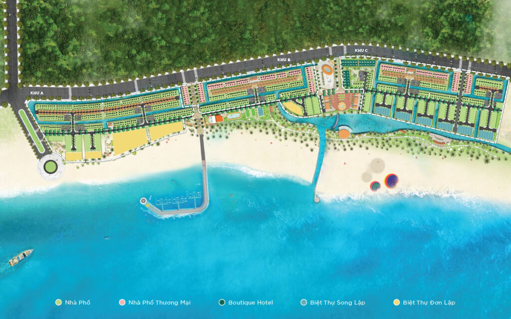 Mặt bằng phân khu long island