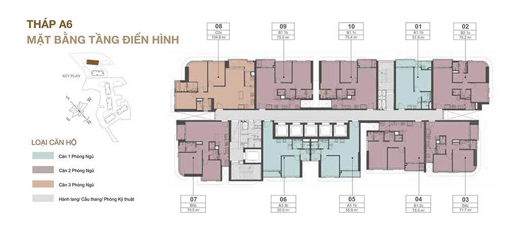 Mặt Bằng Thiết Kế Căn Hộ Eaton Park Mai Chí Thọ, Quận 2 2