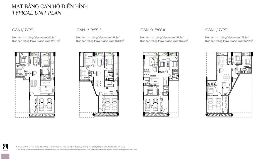 Mặt Bằng Thiết Kế Căn Hộ Sky Linked Villa Celadon City Tân Phú